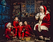 Load image into Gallery viewer, Santas Christmas Grotto Experience shoots £279 (£50 deposit to book)4th, 6th and 7th  December onlyplease add childrens names and ages to notes in cart
